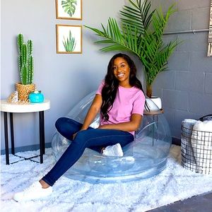 ✨ AirCandy City Inflatable Chair in Clear
